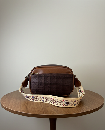 brown sling bag