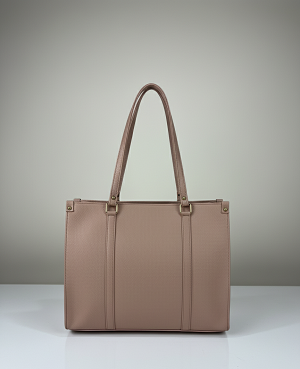 beige tote bag