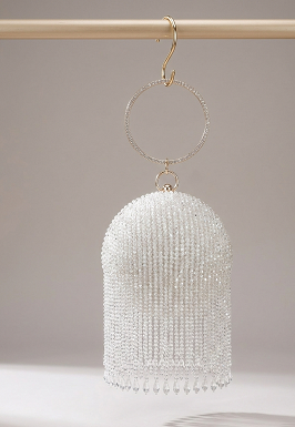 Beaded round bag