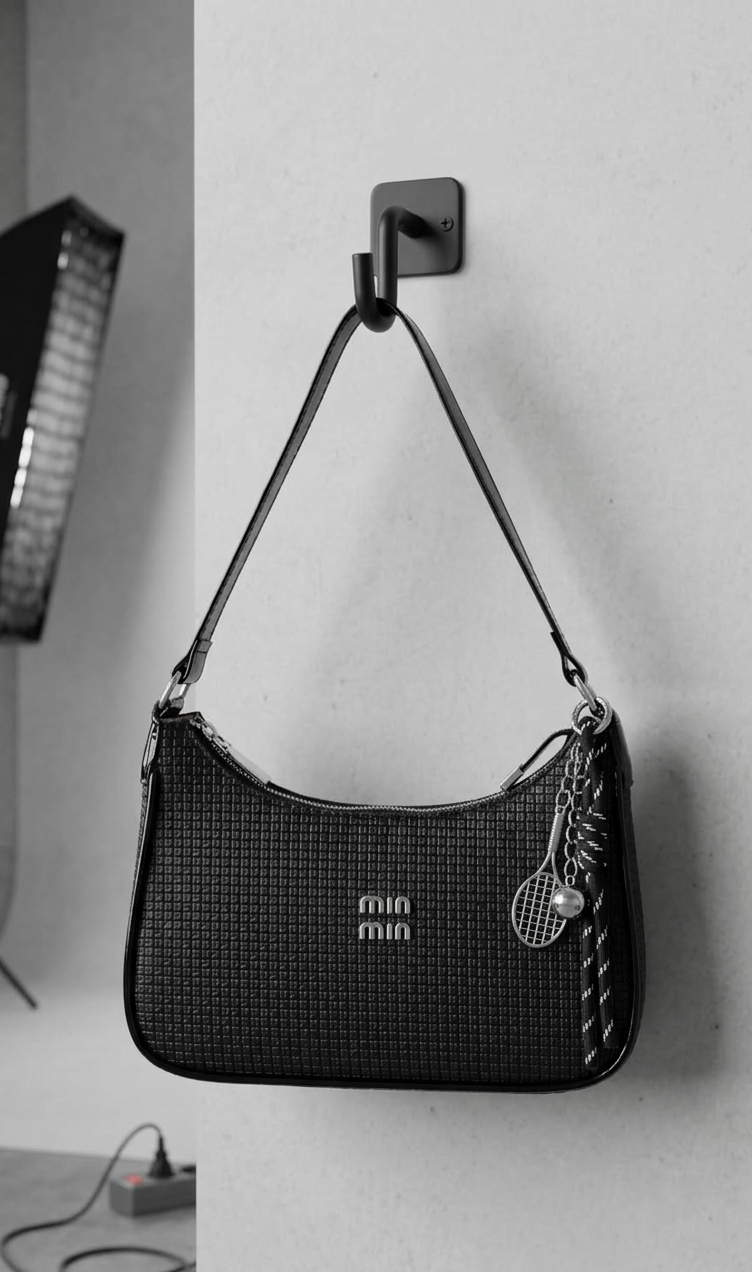 Mini black handheld bag