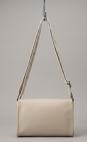 Cream sling bag