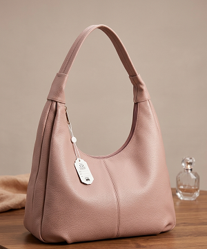 Pink hobo bag