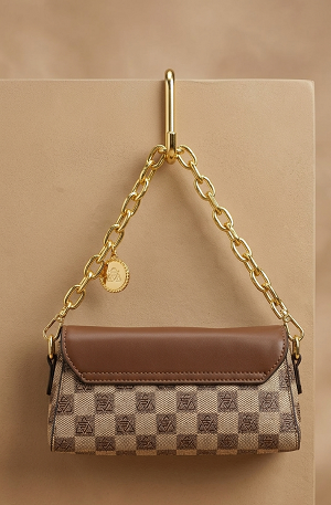 Brown mini handheld bag