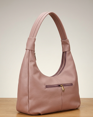 Pink hobo bag
