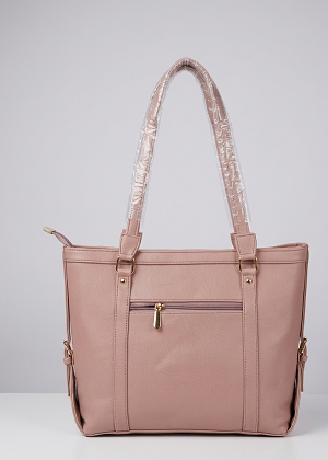 Pink shoulder tote bag