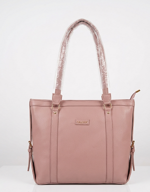 Pink shoulder tote bag