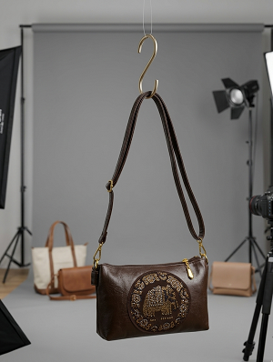 Brown sling bag